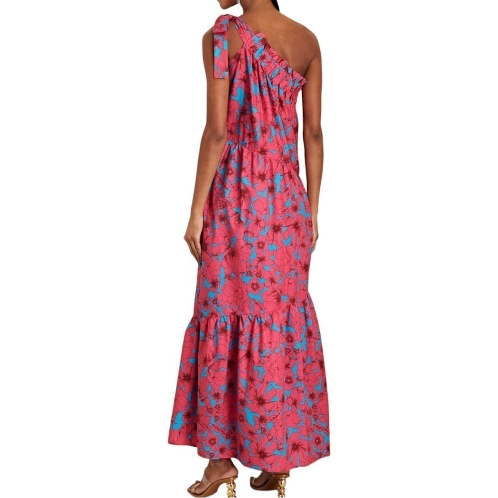 XÍRENA Maisie Tiered Cotton Poplin Maxi Dress M - Picture 2 of 10